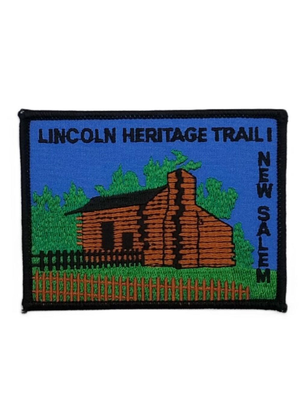 Lincoln Heritage Trail I New Salem Boy Scouts Patch BSA Log Cabin Hiking